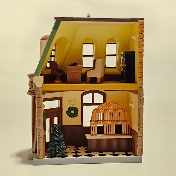 HALLMARK Keepsake Corner Bank Nostalgic Houses and Shops Ornament - Picture 3 of 11